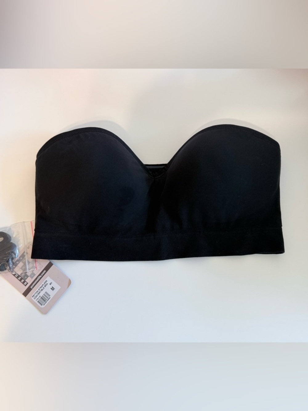 🐣5/$25- Black Seamless Strapless Bandeau with Removable Straps